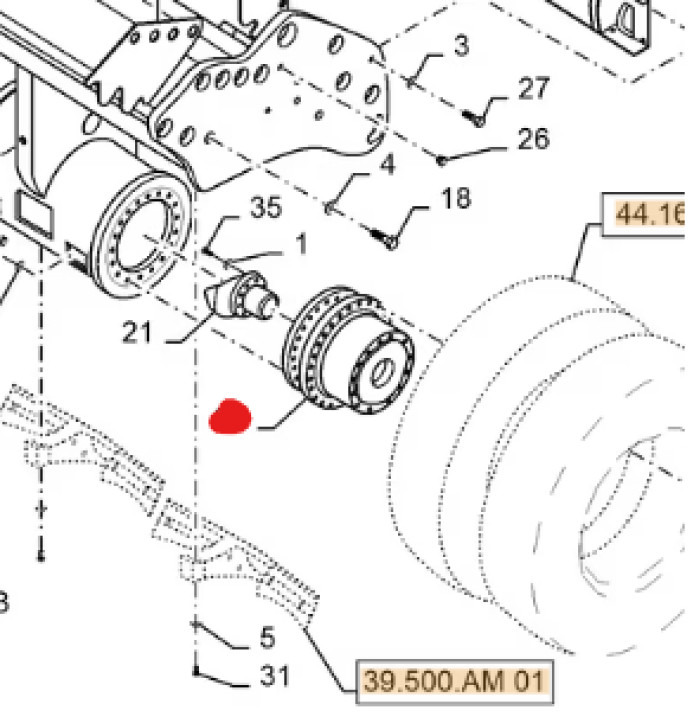 Case 48072673 - Final drive for Construction machinery: picture 1 Case 48072673 - Final drive for Construction machinery: picture 1