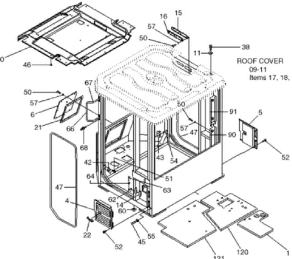 Case 72LH-35020 - 72LH-35010 - Cab for Agricultural machinery: picture 1 Case 72LH-35020 - 72LH-35010 - Cab for Agricultural machinery: picture 1