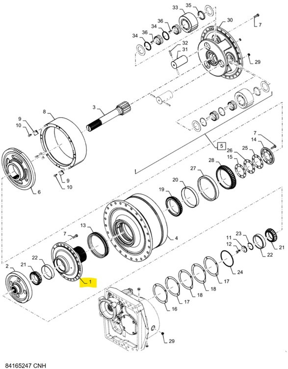 Case 84165247 - 401145 - Final drive for Construction machinery: picture 1 Case 84165247 - 401145 - Final drive for Construction machinery: picture 1