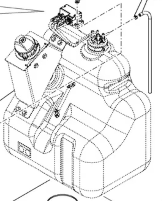 Case KNH14033 - Fuel tank for Construction machinery: picture 1 Case KNH14033 - Fuel tank for Construction machinery: picture 1