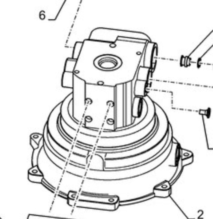Case LJ025580 - Swing motor for Construction machinery: picture 1 Case LJ025580 - Swing motor for Construction machinery: picture 1