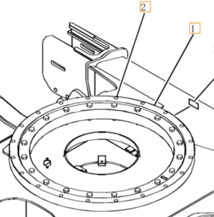 Case PH40F00004F1 - 72171550 - Slewing ring for Construction machinery: picture 1 Case PH40F00004F1 - 72171550 - Slewing ring for Construction machinery: picture 1