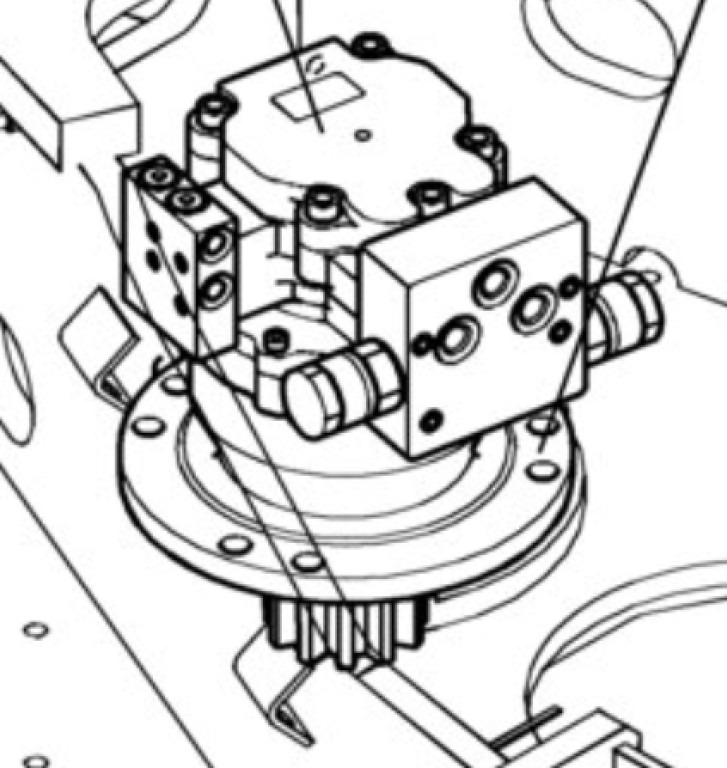 Case PY15V00012F2 - PY15V00012F1 - Swing motor for Construction machinery: picture 1 Case PY15V00012F2 - PY15V00012F1 - Swing motor for Construction machinery: picture 1