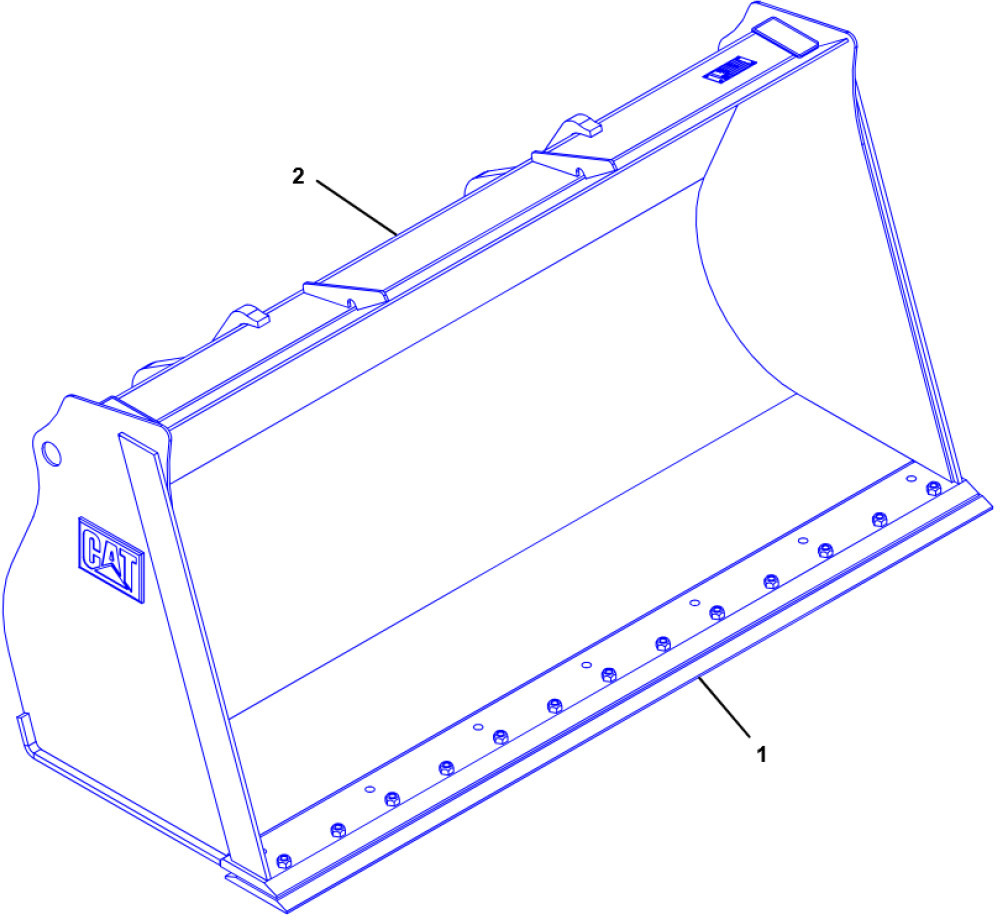 Caterpillar 2849281 - 2611330 - Loader bucket: picture 1 Caterpillar 2849281 - 2611330 - Loader bucket: picture 1