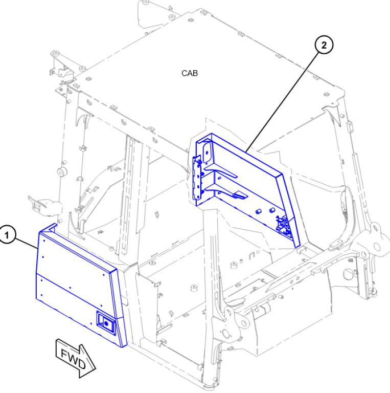 Caterpillar 5113162 - Door and parts for Construction machinery: picture 1 Caterpillar 5113162 - Door and parts for Construction machinery: picture 1