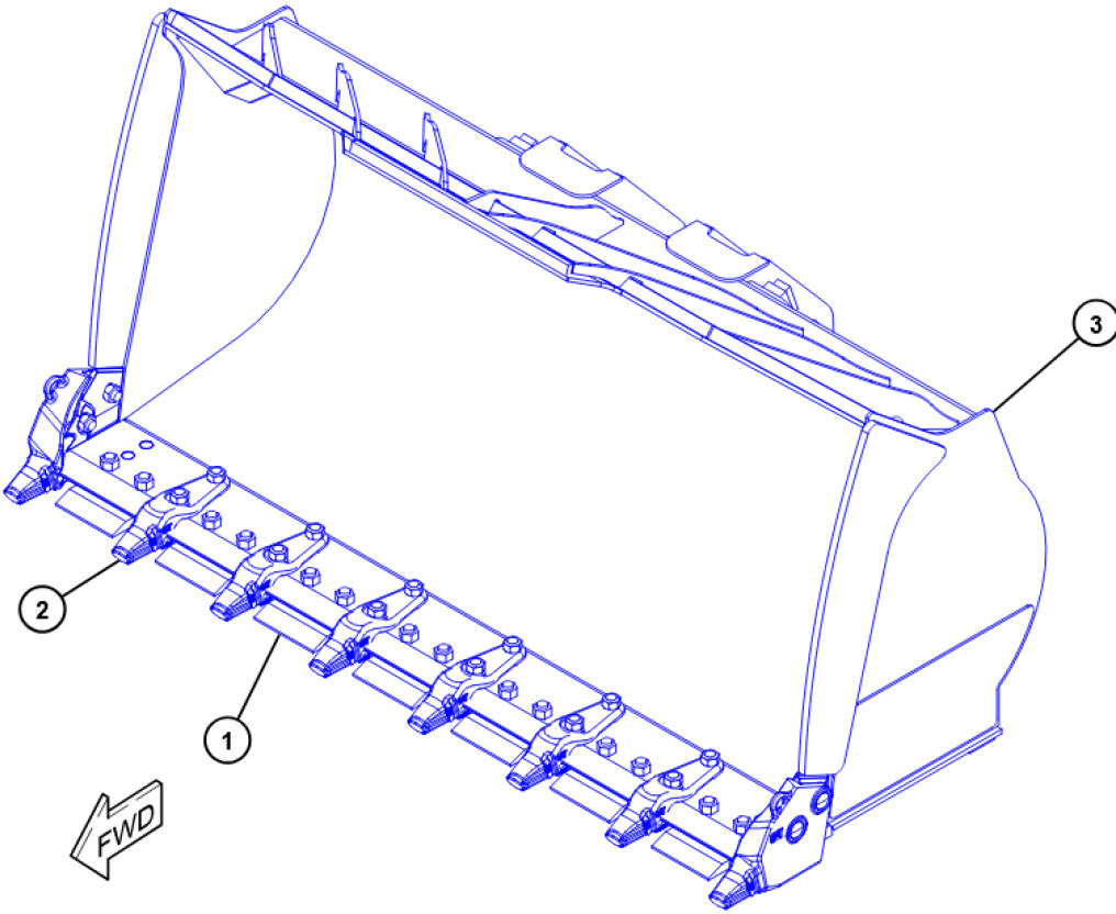 Caterpillar 5247340 - 5247330 - Loader bucket: picture 1 Caterpillar 5247340 - 5247330 - Loader bucket: picture 1