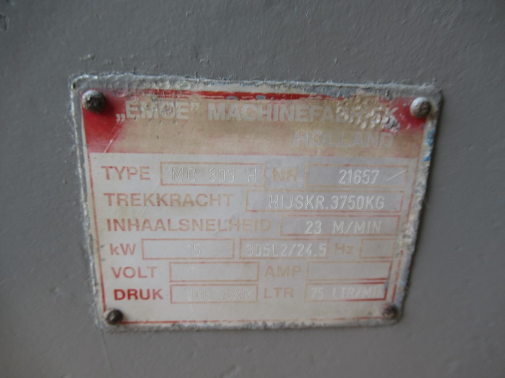 Emoe machine Fabr MC305H - - Winch for Construction machinery: picture 5 Emoe machine Fabr MC305H - - Winch for Construction machinery: picture 5