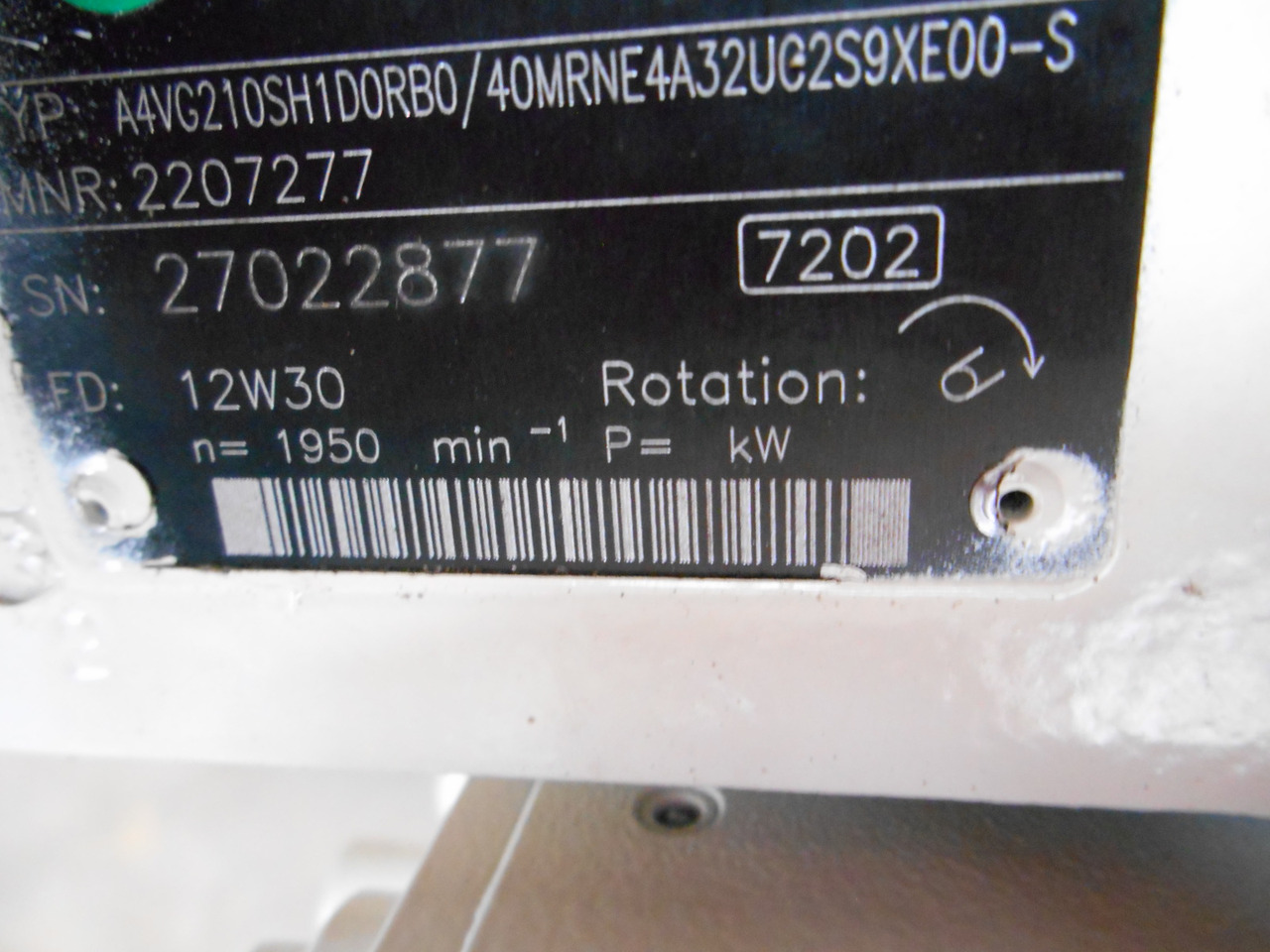 Rexroth 3748812 - Hydraulic pump for Construction machinery: picture 1 Rexroth 3748812 - Hydraulic pump for Construction machinery: picture 1