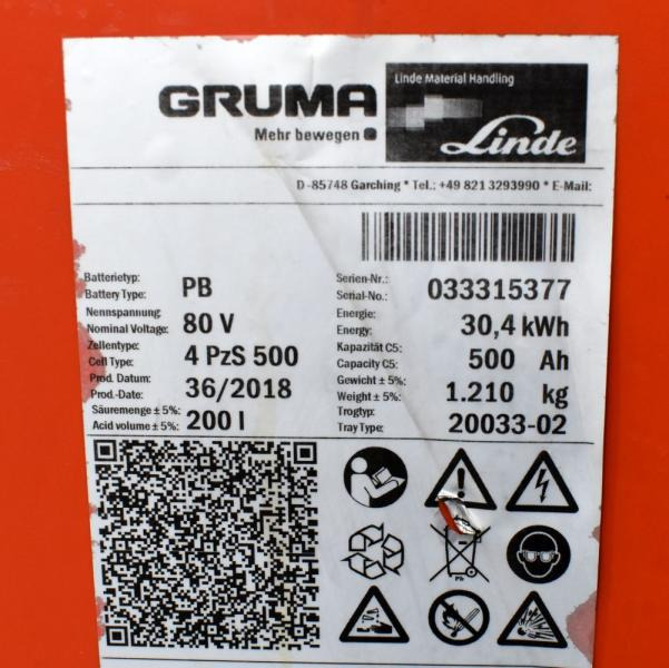 GRUMA 80 Volt 4 PzS 500 Ah - Battery: picture 5 GRUMA 80 Volt 4 PzS 500 Ah - Battery: picture 5