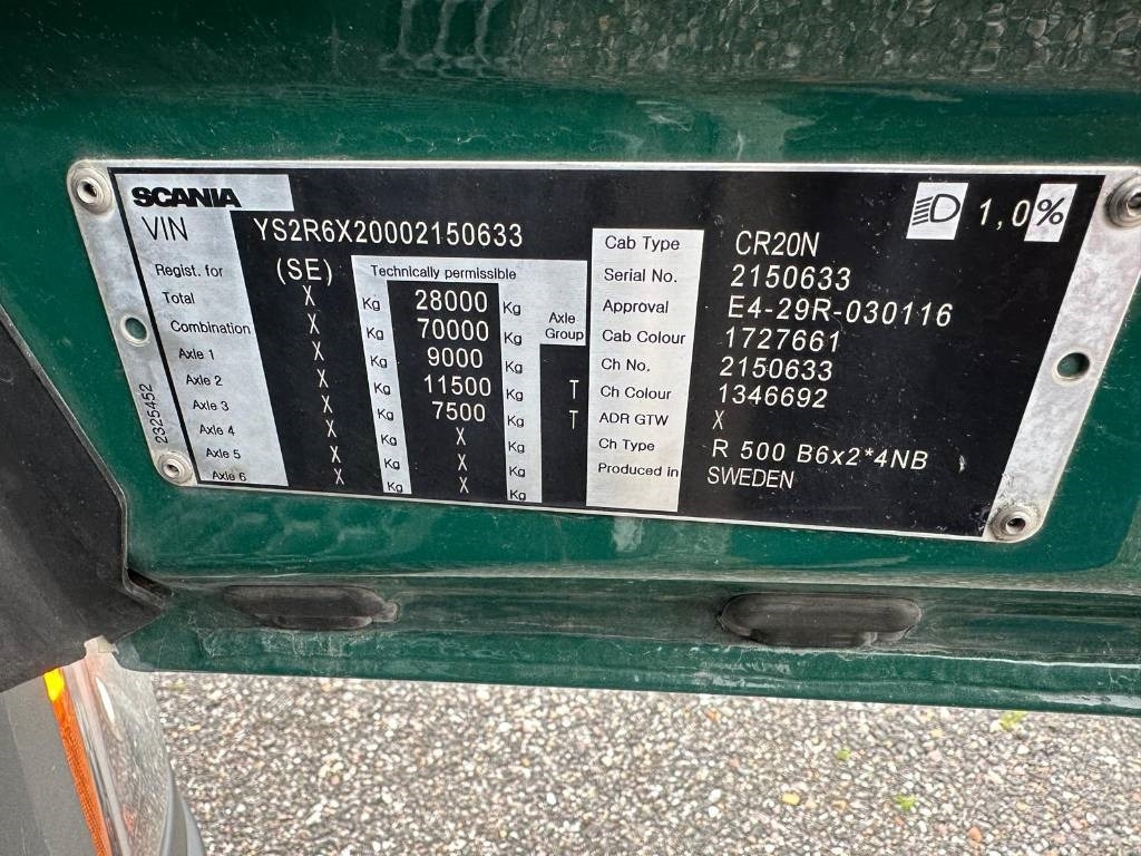 Box truck Scania R500B6X2*4NB Serie 0633: picture 14