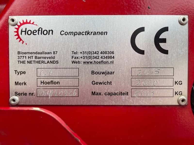 Hoeflon C 6 - Mini crane: picture 3 Hoeflon C 6 - Mini crane: picture 3