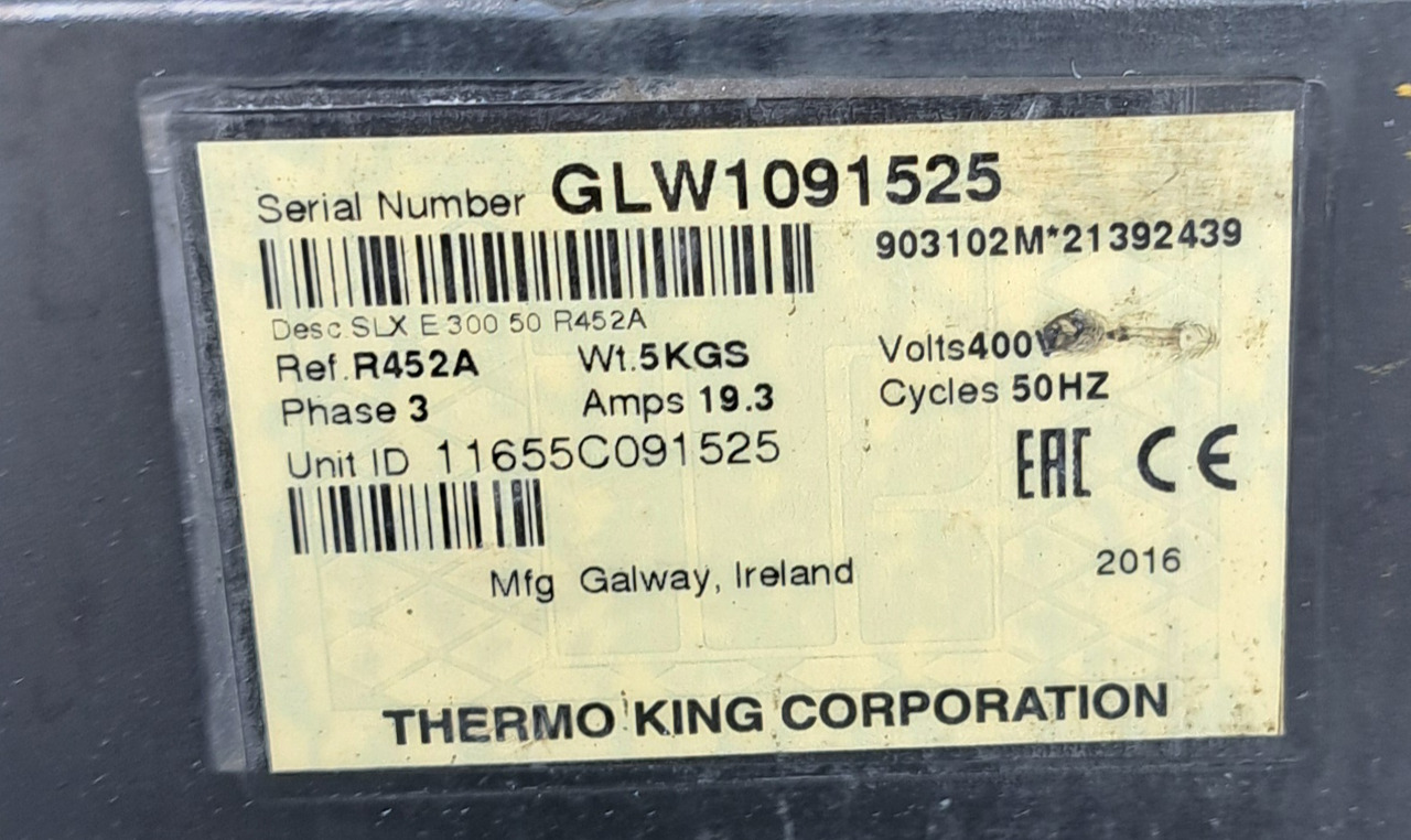 Thermo King SLX300e – S/N : GLW1091525 - Refrigerator unit: picture 2 Thermo King SLX300e – S/N : GLW1091525 - Refrigerator unit: picture 2