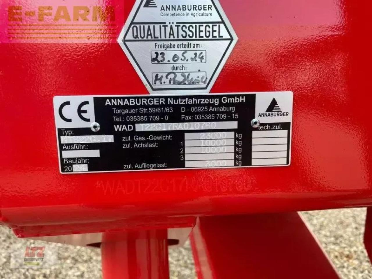 Farm tipping trailer/ Dumper Annaburger hts22c.17 schubmax plus: picture 7