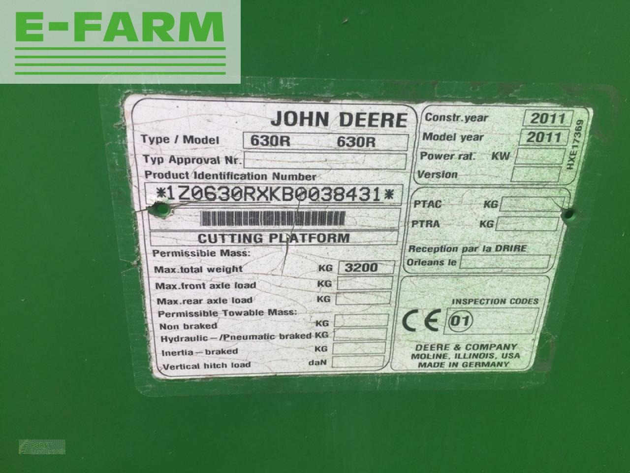 John Deere 630r mit sonnenblumenvorsatz - Farm tractor: picture 5 John Deere 630r mit sonnenblumenvorsatz - Farm tractor: picture 5