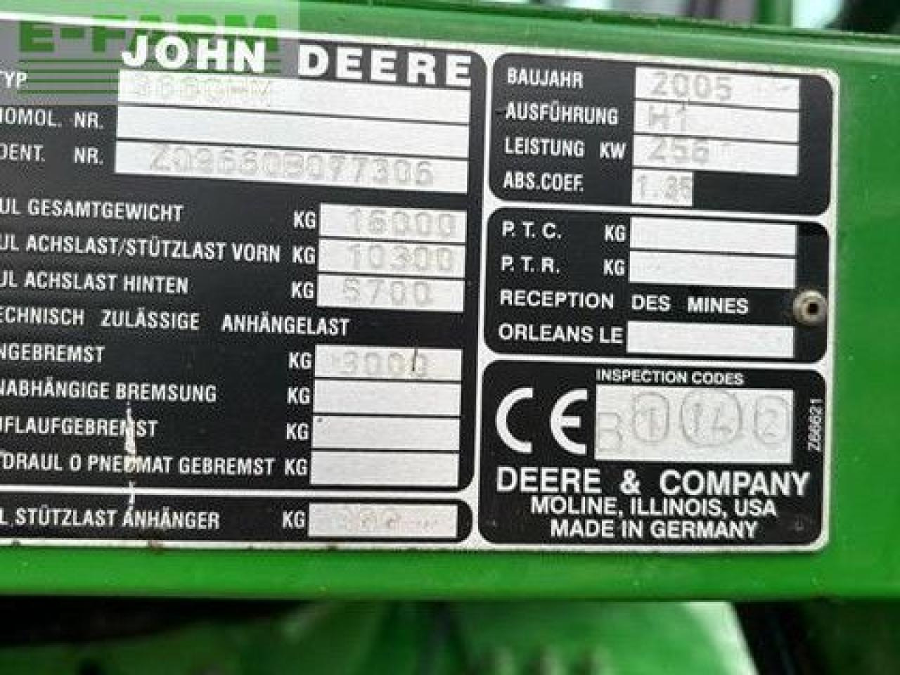 John Deere 9660I WTS - Combine harvester: picture 5 John Deere 9660I WTS - Combine harvester: picture 5