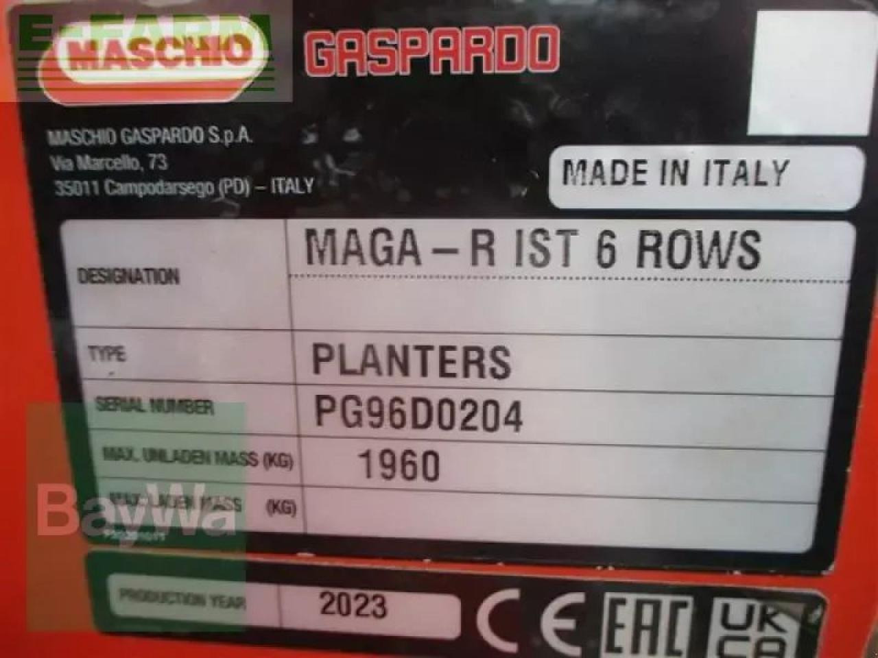 Precision sowing machine Maschio maga 6-reihig gaspardo pneumat: picture 7