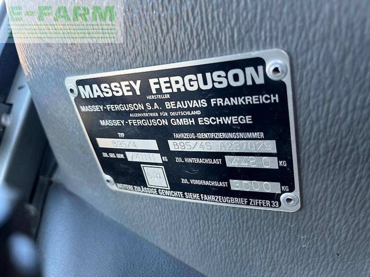 Farm tractor Massey Ferguson 3085 e: picture 8 Farm tractor Massey Ferguson 3085 e: picture 8