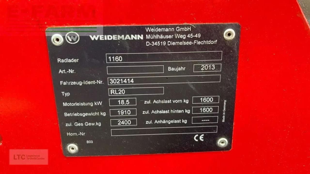 Wheel loader Weidemann 1160: picture 12