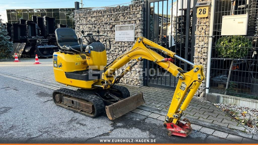 Mini excavator Komatsu Minibagger PC09, Schnellwechsler MS01, Knickmatick: picture 12