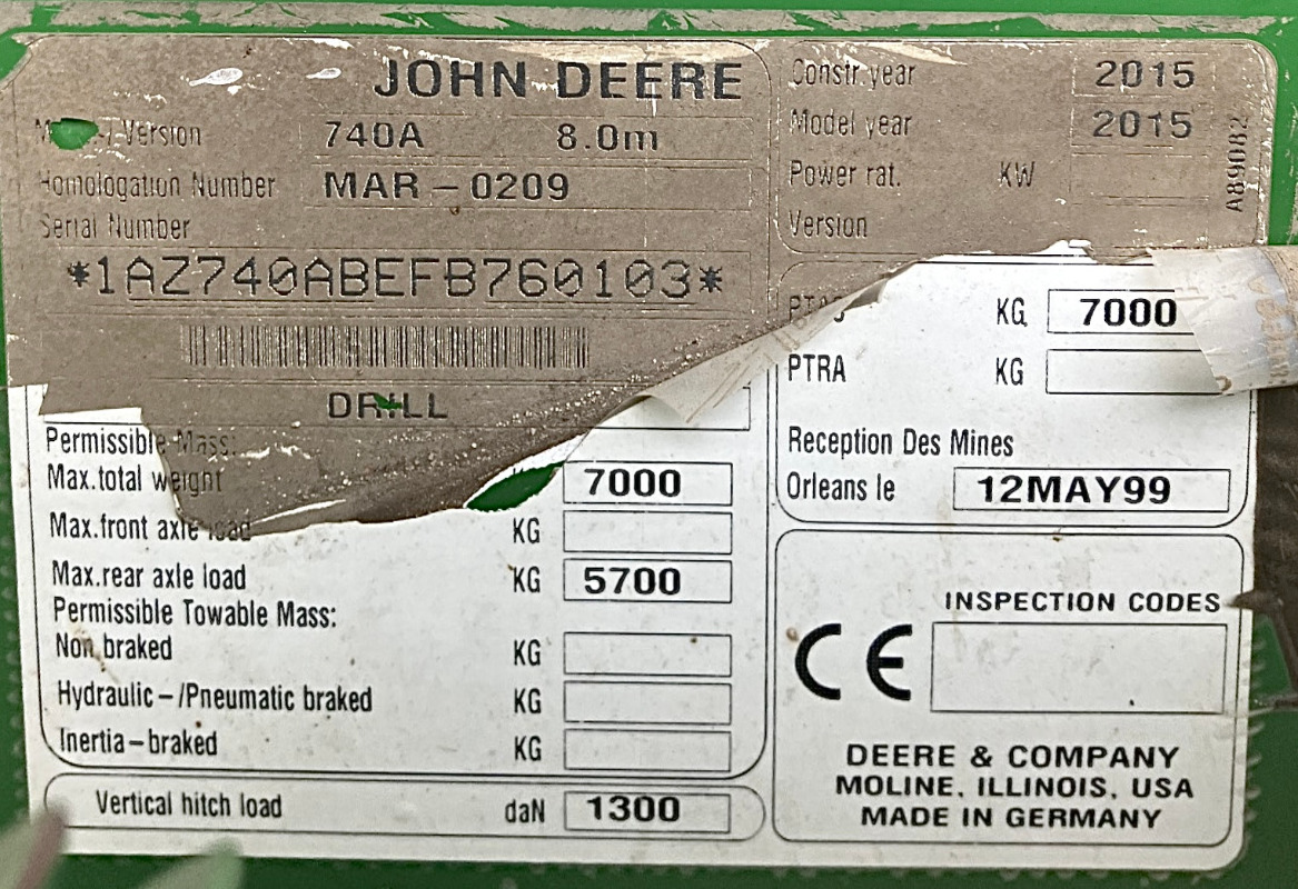 John Deere 740 A - Seed drill: picture 2 John Deere 740 A - Seed drill: picture 2