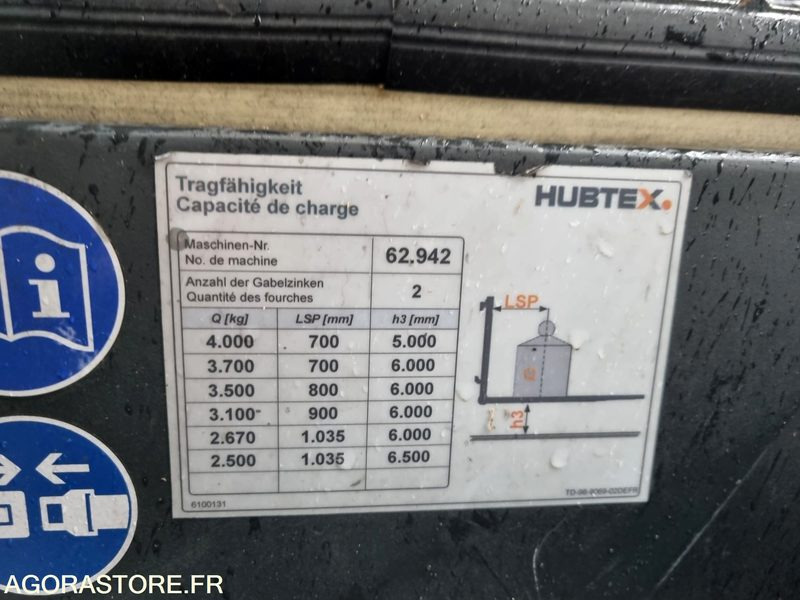 CHARIOT MULTIDIRECTIONNEL HUBTEX MQ-40 21-25 EL - 2011 - Electric forklift: picture 2 CHARIOT MULTIDIRECTIONNEL HUBTEX MQ-40 21-25 EL - 2011 - Electric forklift: picture 2