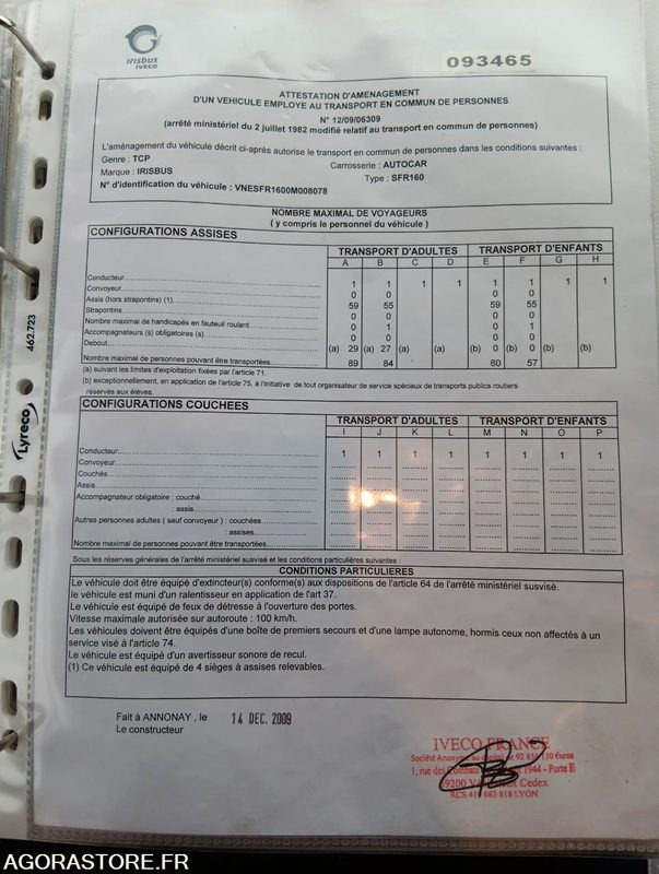 IVECO BUS CROSSWAY N°093465 - School bus: picture 5 IVECO BUS CROSSWAY N°093465 - School bus: picture 5