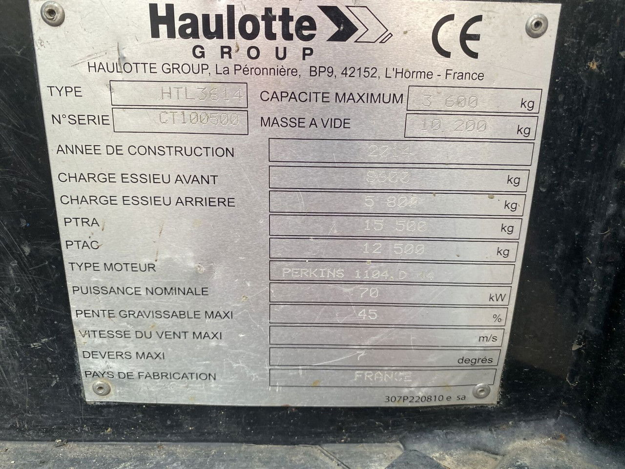 Haulotte HTL 3614 - Telescopic handler: picture 2 Haulotte HTL 3614 - Telescopic handler: picture 2