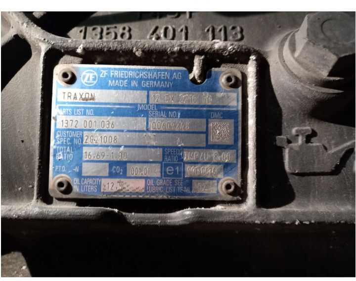 DAF XF 106 EURO 6 TRAXON - Gearbox for Truck: picture 5 DAF XF 106 EURO 6 TRAXON - Gearbox for Truck: picture 5