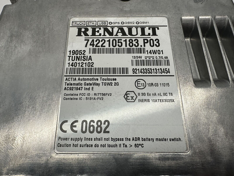 Renault Telematic Gateway TGW2 - ECU for Truck: picture 3 Renault Telematic Gateway TGW2 - ECU for Truck: picture 3