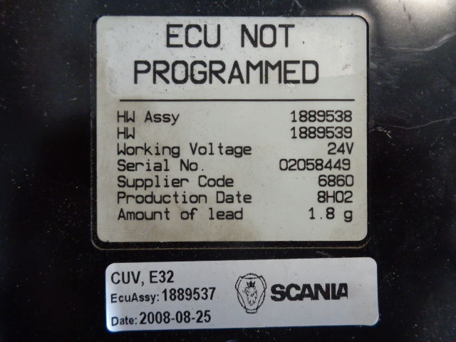 Scania CUV E32 control unit - ECU for Truck: picture 2 Scania CUV E32 control unit - ECU for Truck: picture 2