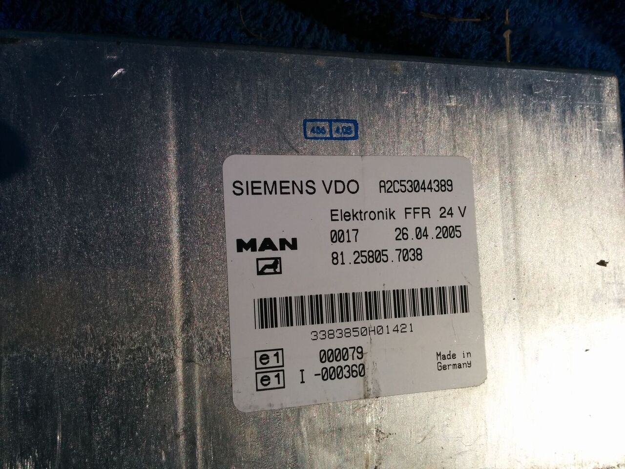 MAN VDO A2C53044389 . 81.25805.7038 .412.413.1.2. - ECU for Bus: picture 2 MAN VDO A2C53044389 . 81.25805.7038 .412.413.1.2. - ECU for Bus: picture 2