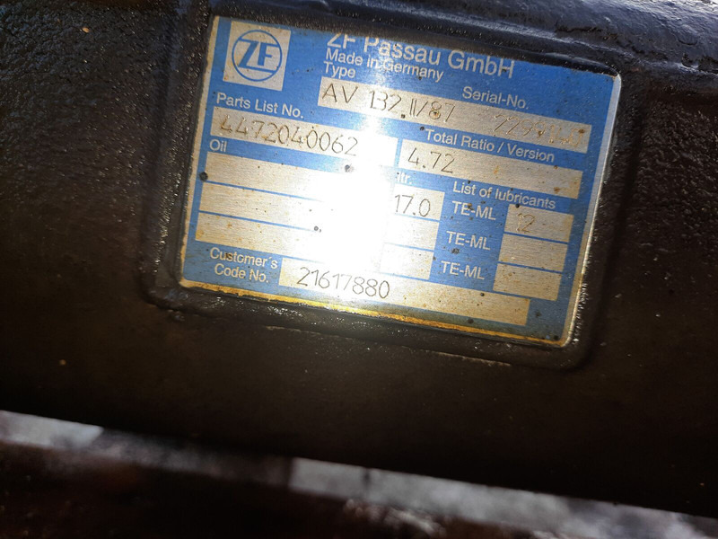 Volvo шестерни бортовой передачи ZF - Rear axle: picture 3 Volvo шестерни бортовой передачи ZF - Rear axle: picture 3