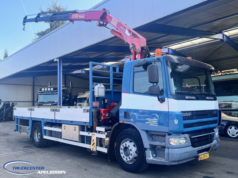 DAF CF 75.310 Manuel, Steel springs, HMF 1560 K3 - Dropside/ Flatbed truck, Crane truck: picture 1 DAF CF 75.310 Manuel, Steel springs, HMF 1560 K3 - Dropside/ Flatbed truck, Crane truck: picture 1
