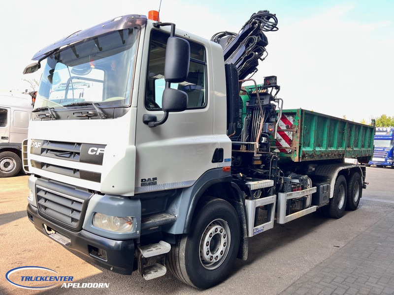 DAF CF 85.410 ATE, Hiab 166, 6x4 Steel spring - Hook lift truck, Crane truck: picture 3 DAF CF 85.410 ATE, Hiab 166, 6x4 Steel spring - Hook lift truck, Crane truck: picture 3