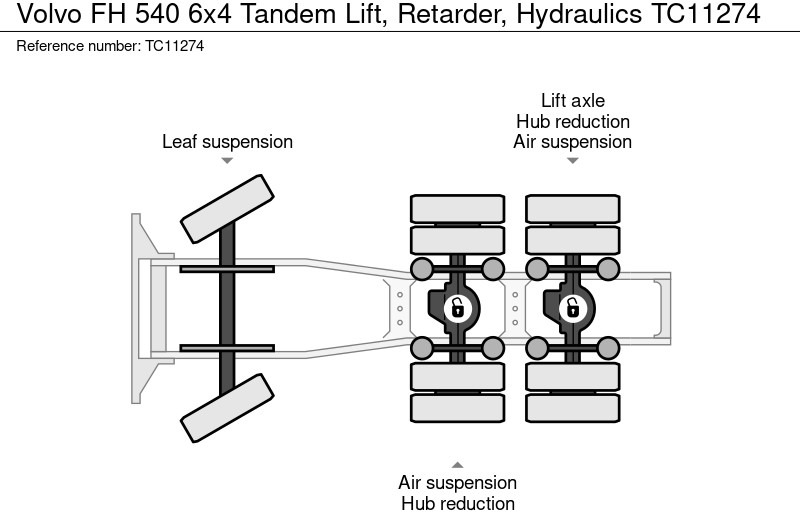 Volvo FH 540 6x4 Tandemlift, Retarder, Hydrauliek - Tractor unit: picture 2 Volvo FH 540 6x4 Tandemlift, Retarder, Hydrauliek - Tractor unit: picture 2