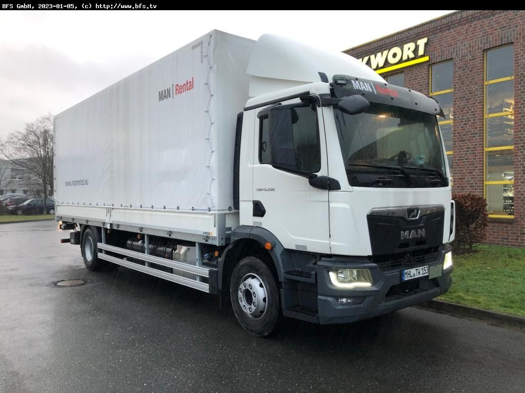 MAN TGM (TG3) 15.290 4x2 BL CH Plane, LBW - Curtainsider truck: picture 1 MAN TGM (TG3) 15.290 4x2 BL CH Plane, LBW - Curtainsider truck: picture 1