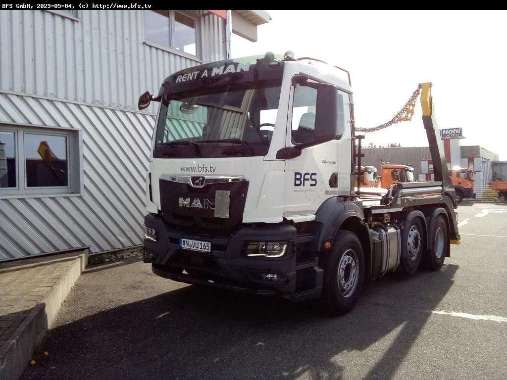 MAN TGS (TG3) 26.430 6x2-4 BL CH VL-Achser, Palfinge - Skip loader truck: picture 1 MAN TGS (TG3) 26.430 6x2-4 BL CH VL-Achser, Palfinge - Skip loader truck: picture 1