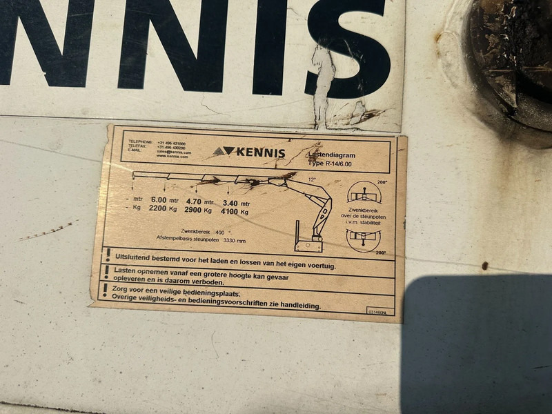 Dropside/ Flatbed semi-trailer Floor KENNIS R14/6.00 APK 11-2026 2 STUUR EN 2 LIFT ASSEN: picture 10 Dropside/ Flatbed semi-trailer Floor KENNIS R14/6.00 APK 11-2026 2 STUUR EN 2 LIFT ASSEN: picture 10