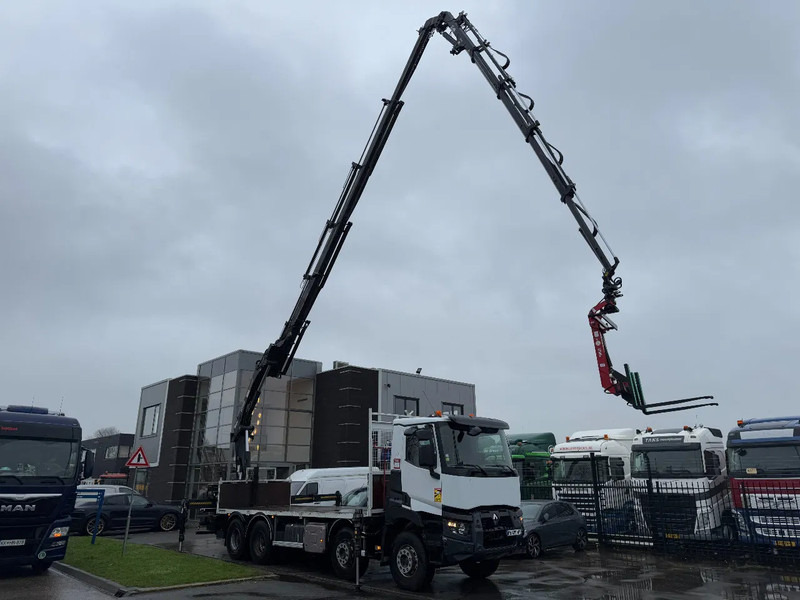 Renault C430 8X4 - EURO 6 + HIAB 288 E-5 + JIB 70X-4 + REMOTE + FULL STEEL SUSP. - Dropside/ Flatbed truck, Crane truck: picture 1 Renault C430 8X4 - EURO 6 + HIAB 288 E-5 + JIB 70X-4 + REMOTE + FULL STEEL SUSP. - Dropside/ Flatbed truck, Crane truck: picture 1