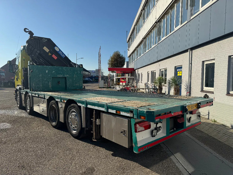 Dropside/ Flatbed truck, Crane truck Scania G440 8X2 EURO 6 HMF 8520 + REMOTE CONTROL TWISTLOCKS: picture 13