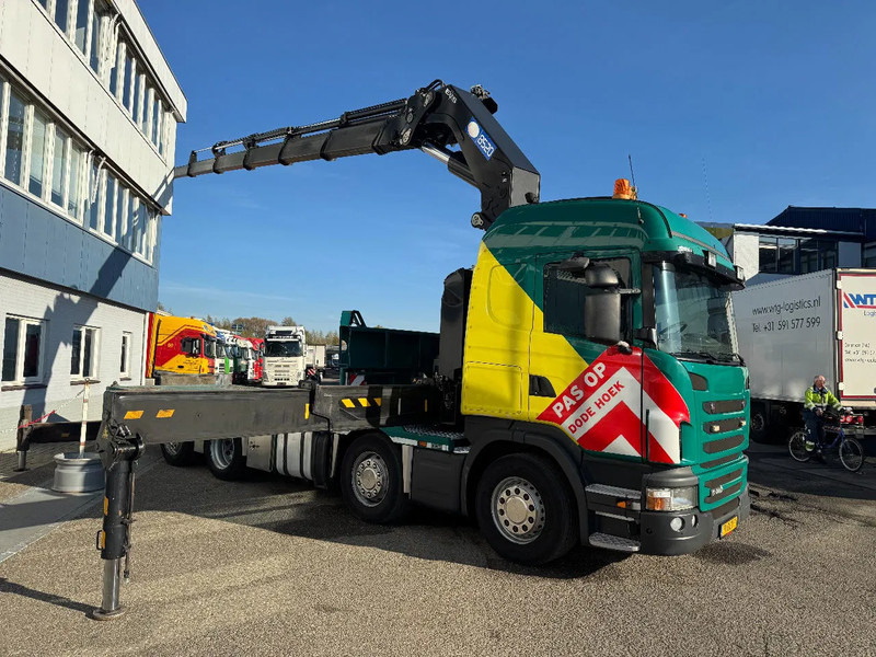 Scania G440 8X2 EURO 6 HMF 8520 + REMOTE CONTROL TWISTLOCKS - Crane truck: picture 3 Scania G440 8X2 EURO 6 HMF 8520 + REMOTE CONTROL TWISTLOCKS - Crane truck: picture 3