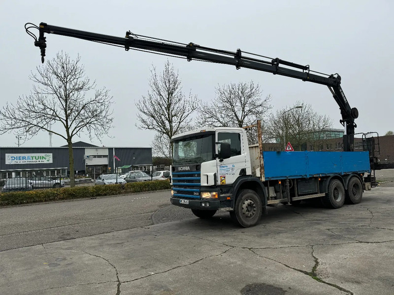 Dropside/ Flatbed truck, Crane truck Scania P124-360 6X4 EURO 2 HIAB 200 C-5 ALL 2000: picture 11