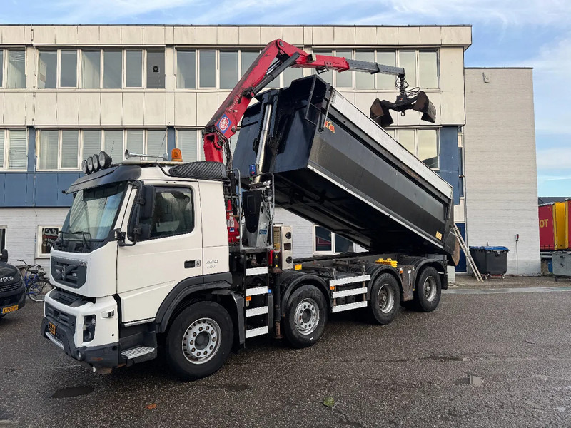 Volvo FMX 420 8X4 HMF 1643Z2 + REMOTE CONTROL + HYVA KIPPER - Tipper, Crane truck: picture 1 Volvo FMX 420 8X4 HMF 1643Z2 + REMOTE CONTROL + HYVA KIPPER - Tipper, Crane truck: picture 1