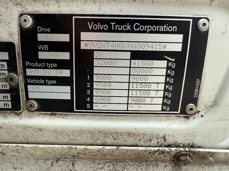 Volvo FMX 500 8x4 HOOKLIFT HIAB XR22SL61, LAST AXLE STEERING on lease Volvo FMX 500 8x4 HOOKLIFT HIAB XR22SL61, LAST AXLE STEERING: picture 13 Volvo FMX 500 8x4 HOOKLIFT HIAB XR22SL61, LAST AXLE STEERING on lease Volvo FMX 500 8x4 HOOKLIFT HIAB XR22SL61, LAST AXLE STEERING: picture 13