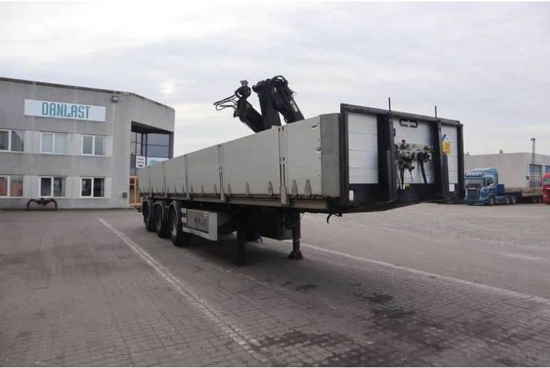 Van Hool Cranetrailer/Krantrailer/Kranauflieger - Dropside/ Flatbed semi-trailer: picture 2 Van Hool Cranetrailer/Krantrailer/Kranauflieger - Dropside/ Flatbed semi-trailer: picture 2