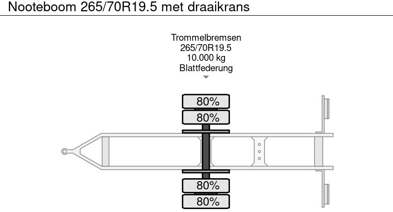 Dolly trailer Nooteboom 265/70R19.5 met draaikrans: picture 13