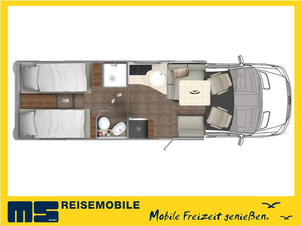 Eura Mobil CONTURA 766 EB /LUMINARY PAKET / EINZELBETTEN - Semi-integrated motorhome: picture 2 Eura Mobil CONTURA 766 EB /LUMINARY PAKET / EINZELBETTEN - Semi-integrated motorhome: picture 2