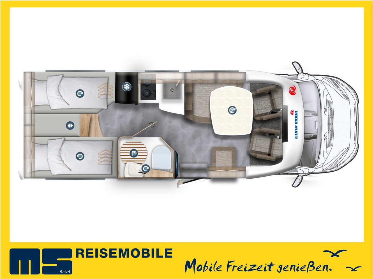 Eura Mobil PROFILA T 695 EB /-2025-/ MONDIAL / EINZELBETTEN - Semi-integrated motorhome: picture 2 Eura Mobil PROFILA T 695 EB /-2025-/ MONDIAL / EINZELBETTEN - Semi-integrated motorhome: picture 2