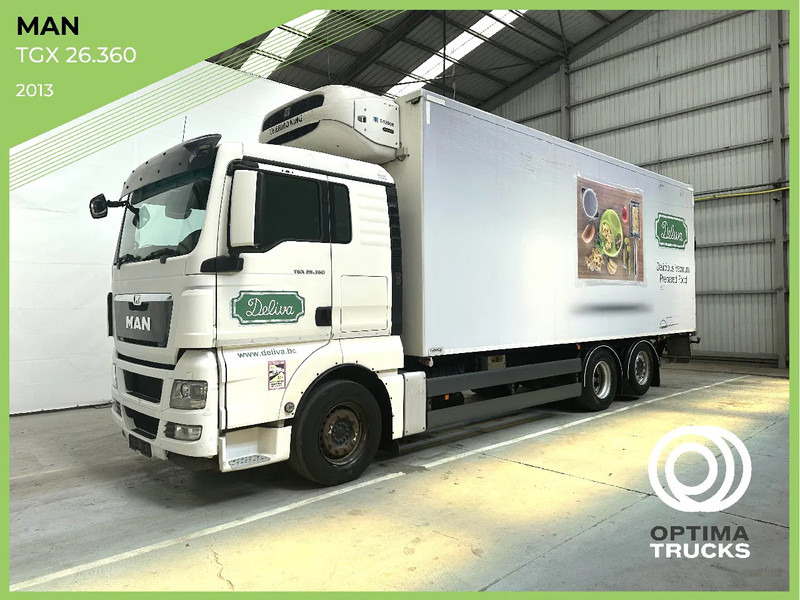 MAN TGX 26.360 steerable lift axles / hefbare stuurasen / essieux relevables directionnels - Refrigerator truck: picture 1 MAN TGX 26.360 steerable lift axles / hefbare stuurasen / essieux relevables directionnels - Refrigerator truck: picture 1