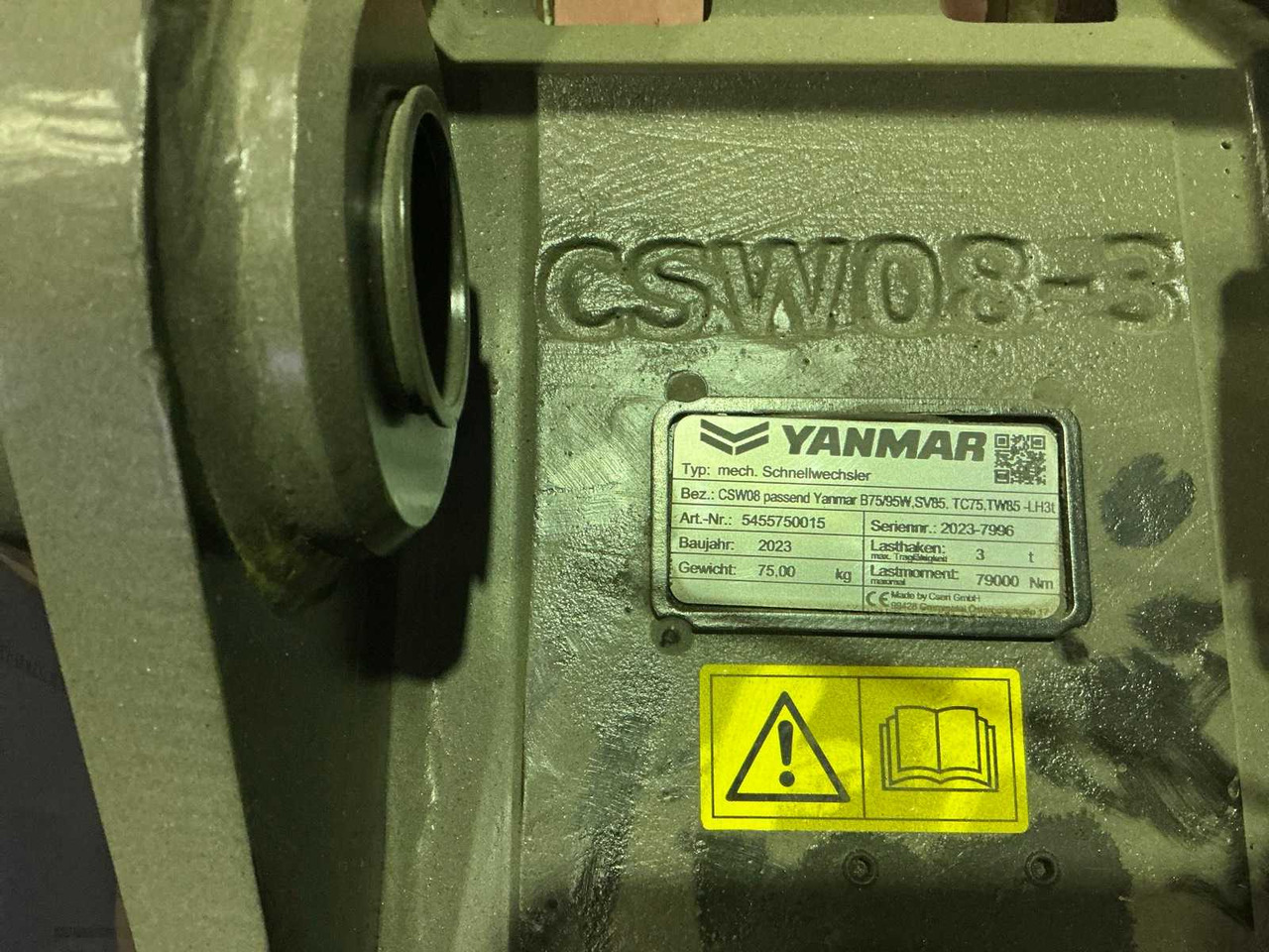 2023 YANMAR 5455750015 QUICK COUPLER, MECH. - Wheel loader: picture 4 2023 YANMAR 5455750015 QUICK COUPLER, MECH. - Wheel loader: picture 4